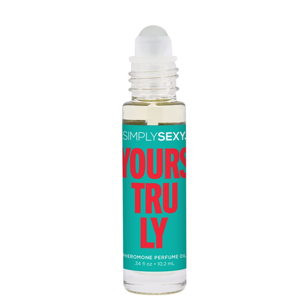 A Simply Sexy "Yours Truly" pheromone perfume oil rollerball.