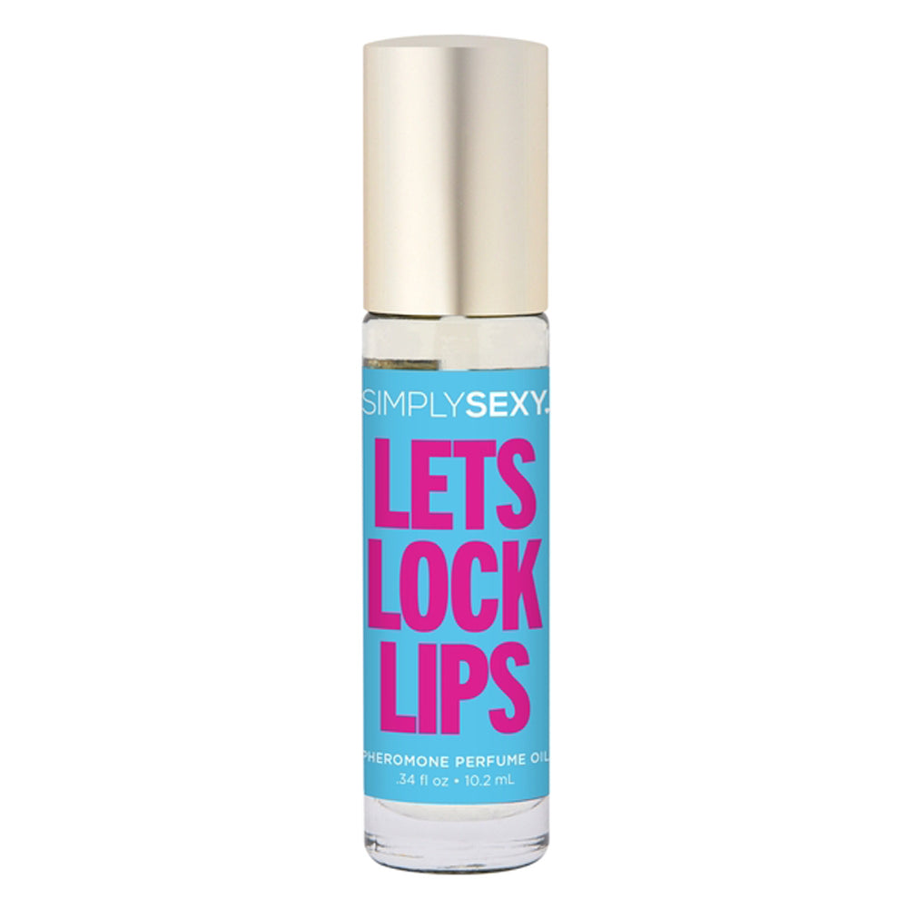 Simply Sexy Let's Lock Lips pheromone perfume oil roll-on.