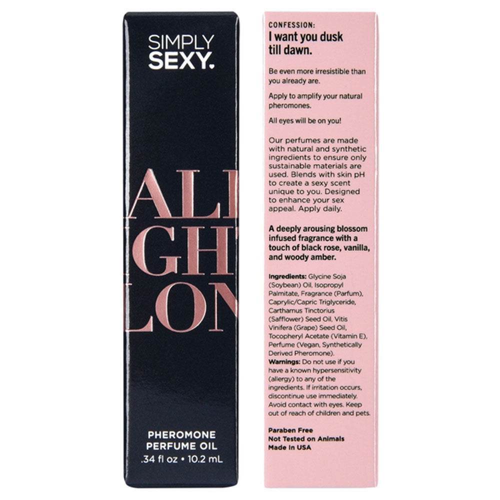 Simply Sexy All Night Long pheromone perfume oil roll-on.