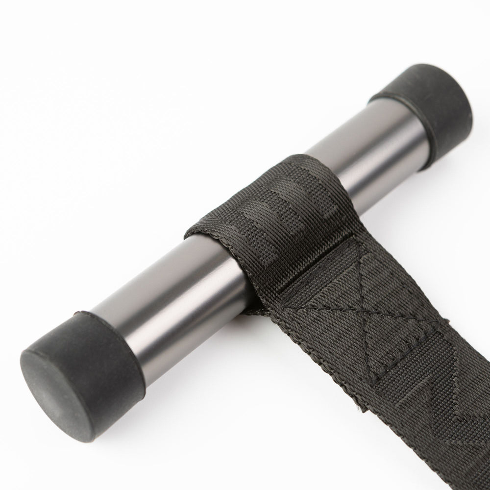 Adjustable over-door cuff restraints with padded straps.