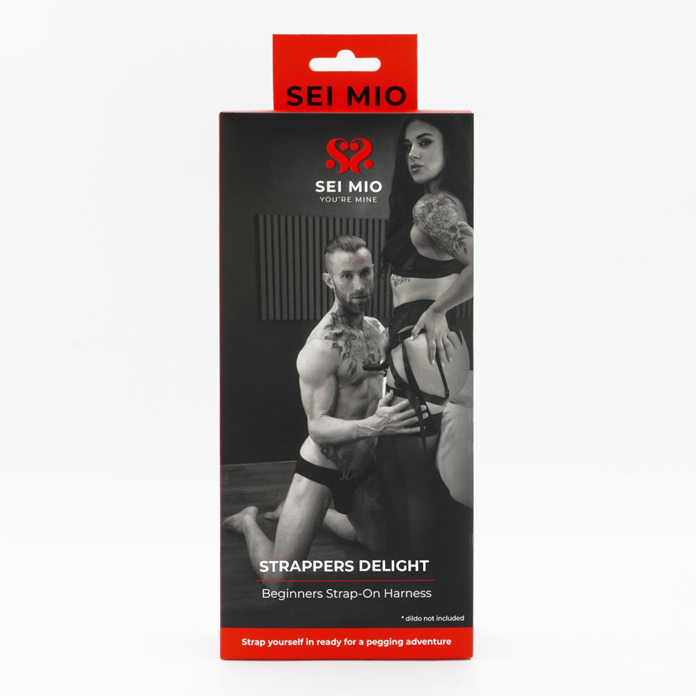 Sei Mio adjustable strap-on harness for beginners with O-rings.
