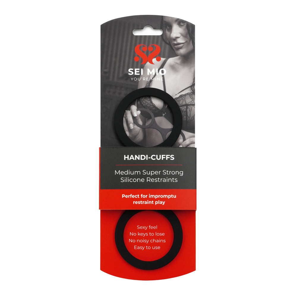 Sei Mio medium silicone handi-cuffs restraints.