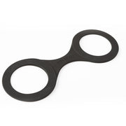 Black silicone Handi-Cuffs with "SEI MIO" embossed in the center.