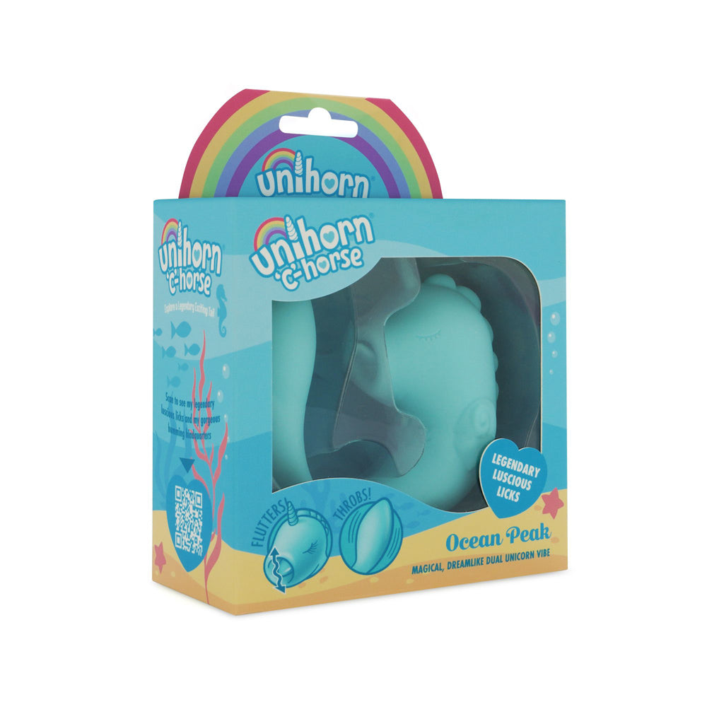 Unihorn C Horse silicone dual motor stimulator in Ocean Peak.