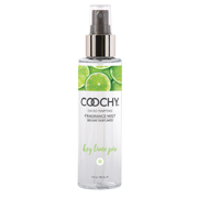 Coochy Key Lime Pie fragrance mist in a clear spray bottle with lime slices on the label.