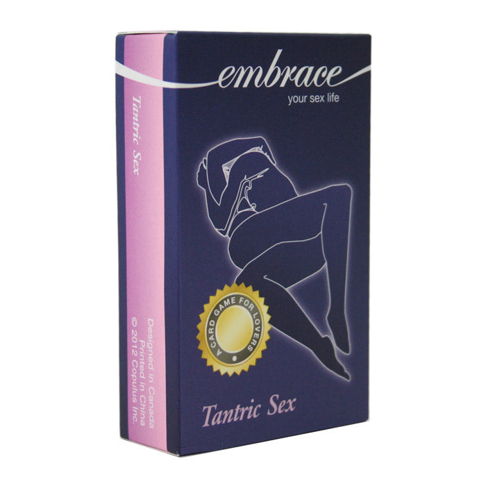 Tantric Sex card game box with erotic imagery and text.