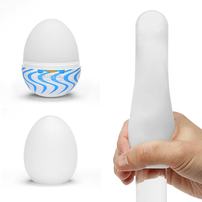 Tenga Egg Wind textured male masturbator in egg shape.
