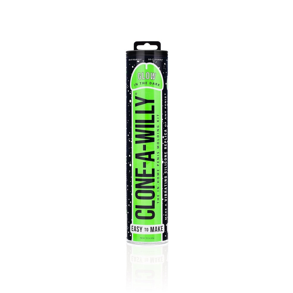 Glow in the dark silicone dildo casting kit.