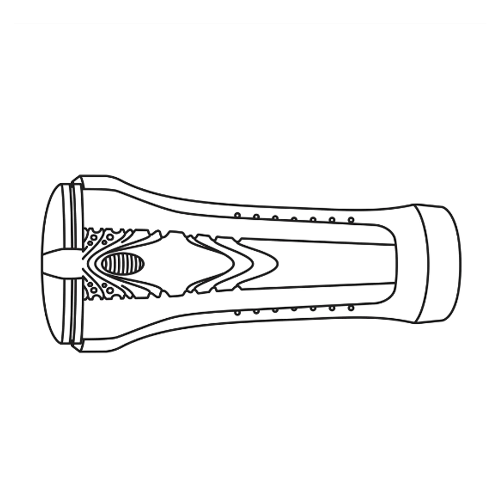 Line drawing of a silicone casting kit with a sleeve.
