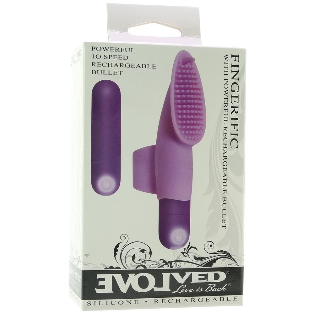 Fingerific rechargeable bullet vibrator with 10 speeds.