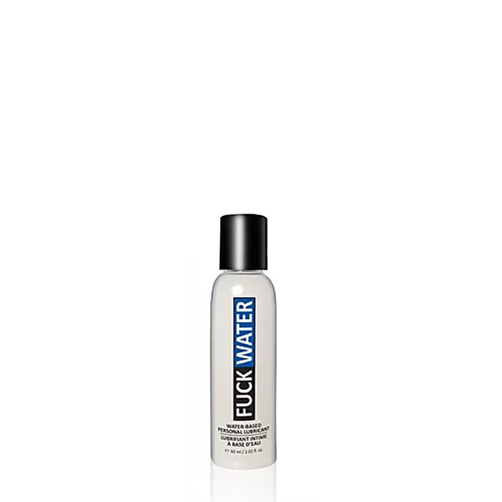 A bottle of FuckWater water-based personal lubricant.