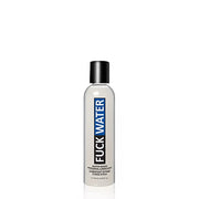 A bottle of FuckWater water-based personal lubricant with a black cap.