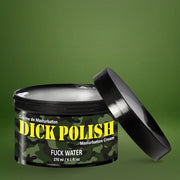 Jar of Dick Polish masturbation cream with camouflage label.