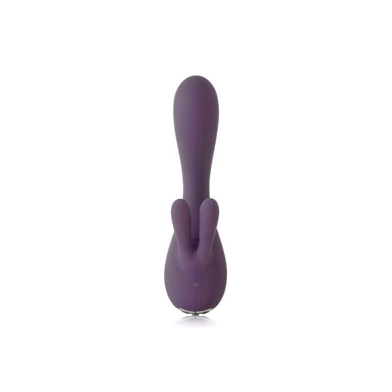 Purple rabbit vibrator with two ears and a shaft.