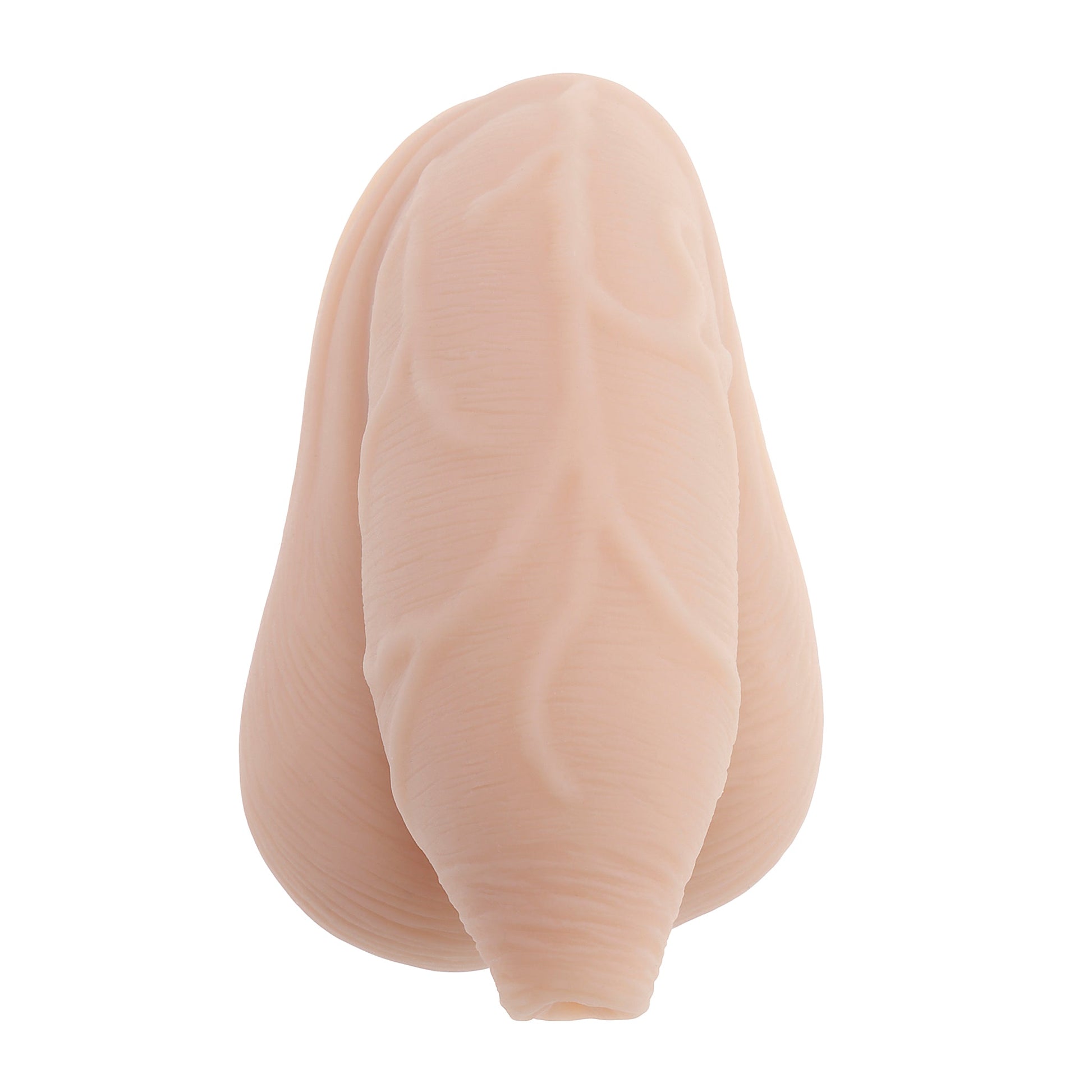 Uncircumcised packer made of soft, waterproof TPE with realistic veins.