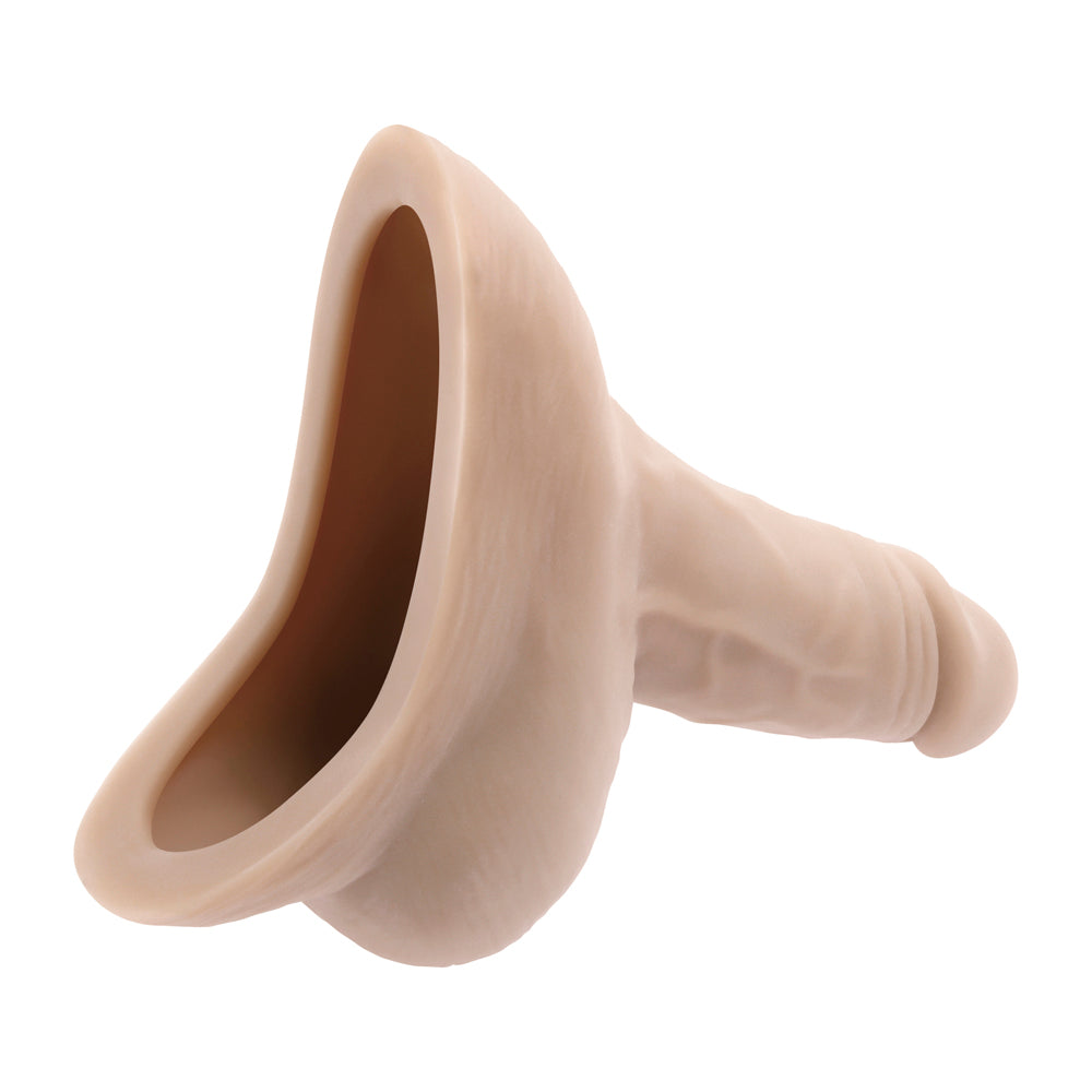 Realistic TPE stand-to-pee funnel with lifelike texture and waterproof design.