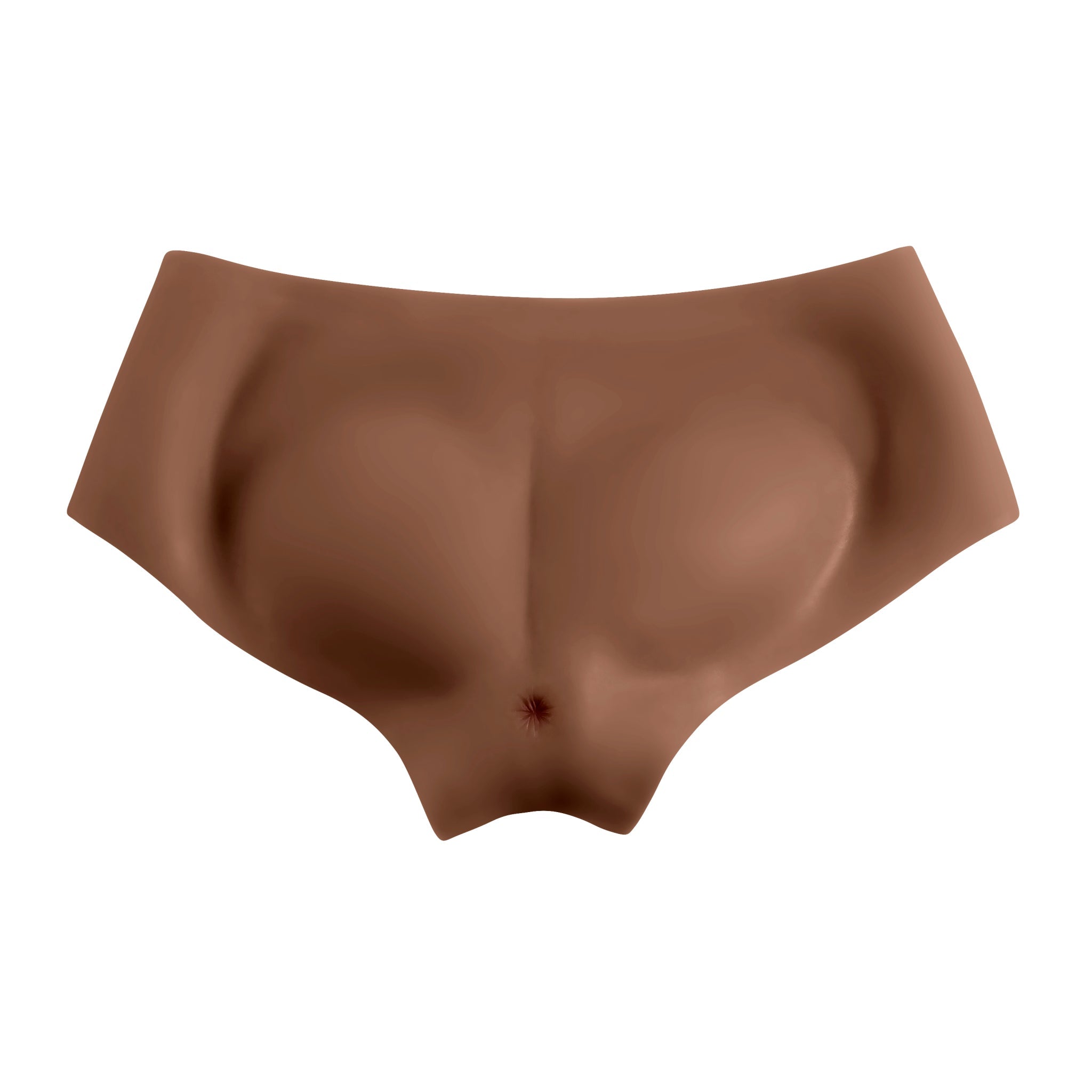 Gender-X silicone briefs with a realistic channel and padded buttocks.