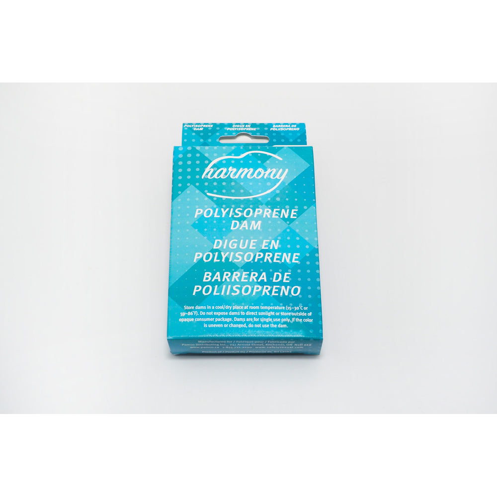 Harmony Non-Latex Polyisoprene Oral Dams, 6 pack.