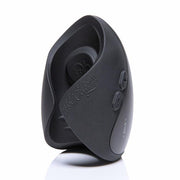 A black Hot Octopuss Pulse Solo Essential hands-free male vibrator.