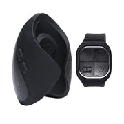 Black male masturbator with a wrist remote.