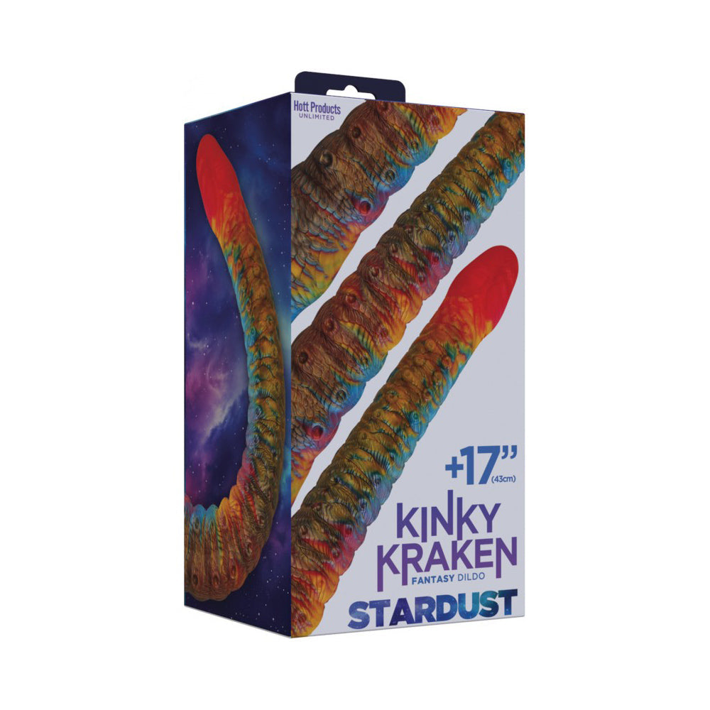 Kinky Kraken 17 inch bendable silicone tentacle dildo in Stardust.