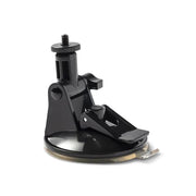 Black suction cup base with adjustable mount for a stroker.