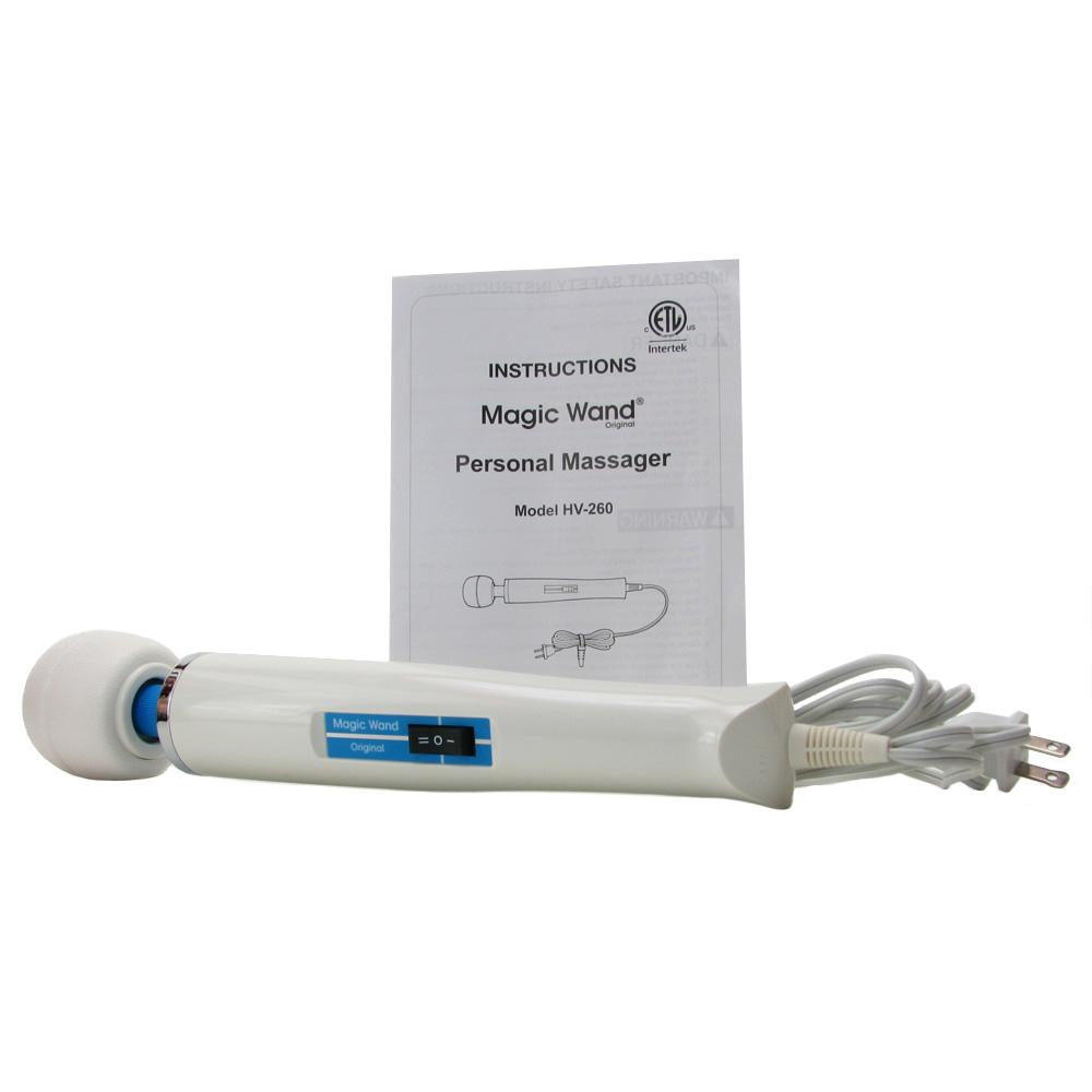 Magic Wand Original corded personal massager with instructions.