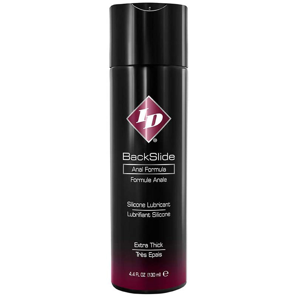 BackSlide Thick Silicone Anal Lubricant, 4.4oz bottle.