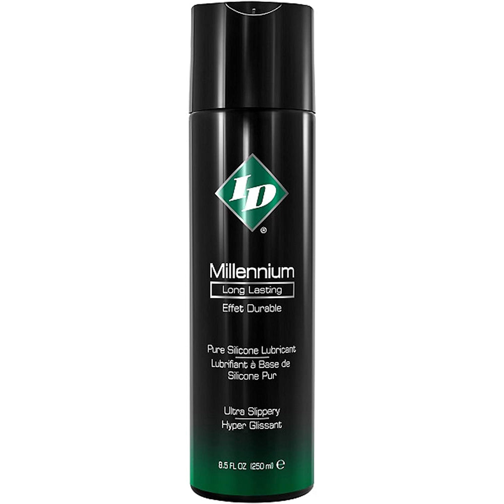 ID Millennium Long Lasting Silicone Personal Lubricant 8.5 oz bottle.