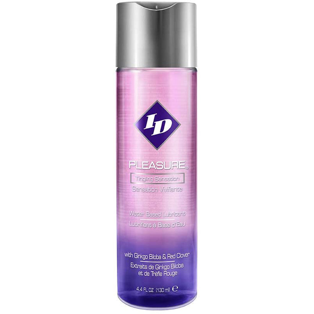 ID Pleasure Tingling Water-Based Lubricant in a 4.4 oz bottle.