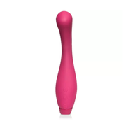 Fuchsia Juno G-spot and clitoral vibrator with three buttons.