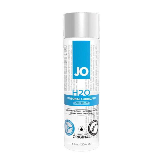 JO H2O Original water-based personal lubricant in a 4oz bottle.
