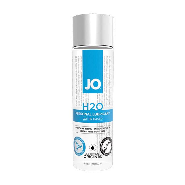 JO H2O Personal Lubricant, water-based, 8oz bottle.