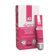 JO Spicy Clitoral Stimulant Gel, silicone-based, warming and tingling.