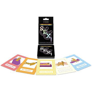 Gay Sex card game with 50 fantasy positions and illustrated cards.