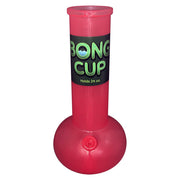 Red novelty Bong Cup tumbler that holds 20 oz.