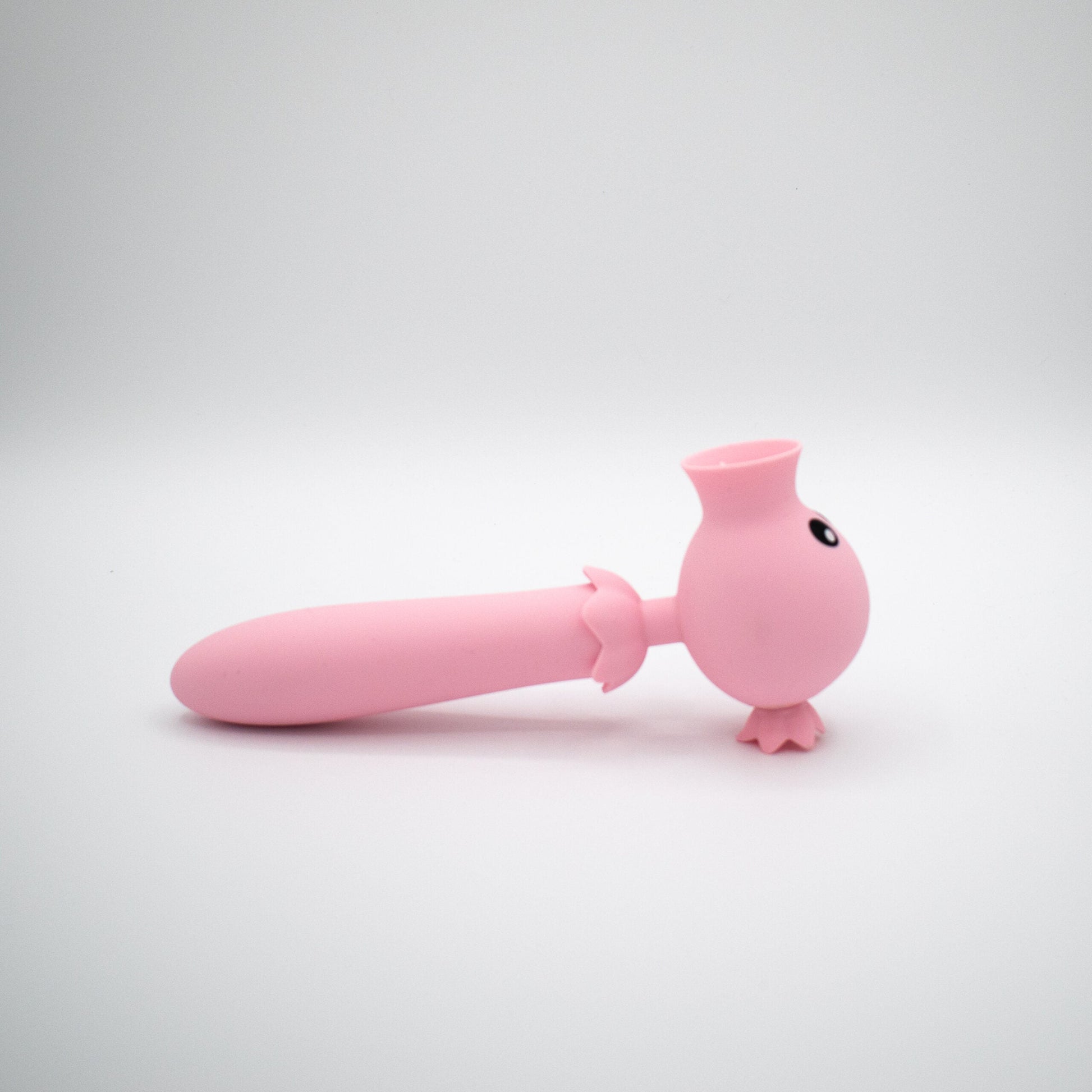 A pink dual motor G-spot and clitoral vibrator with a tongue flicker.