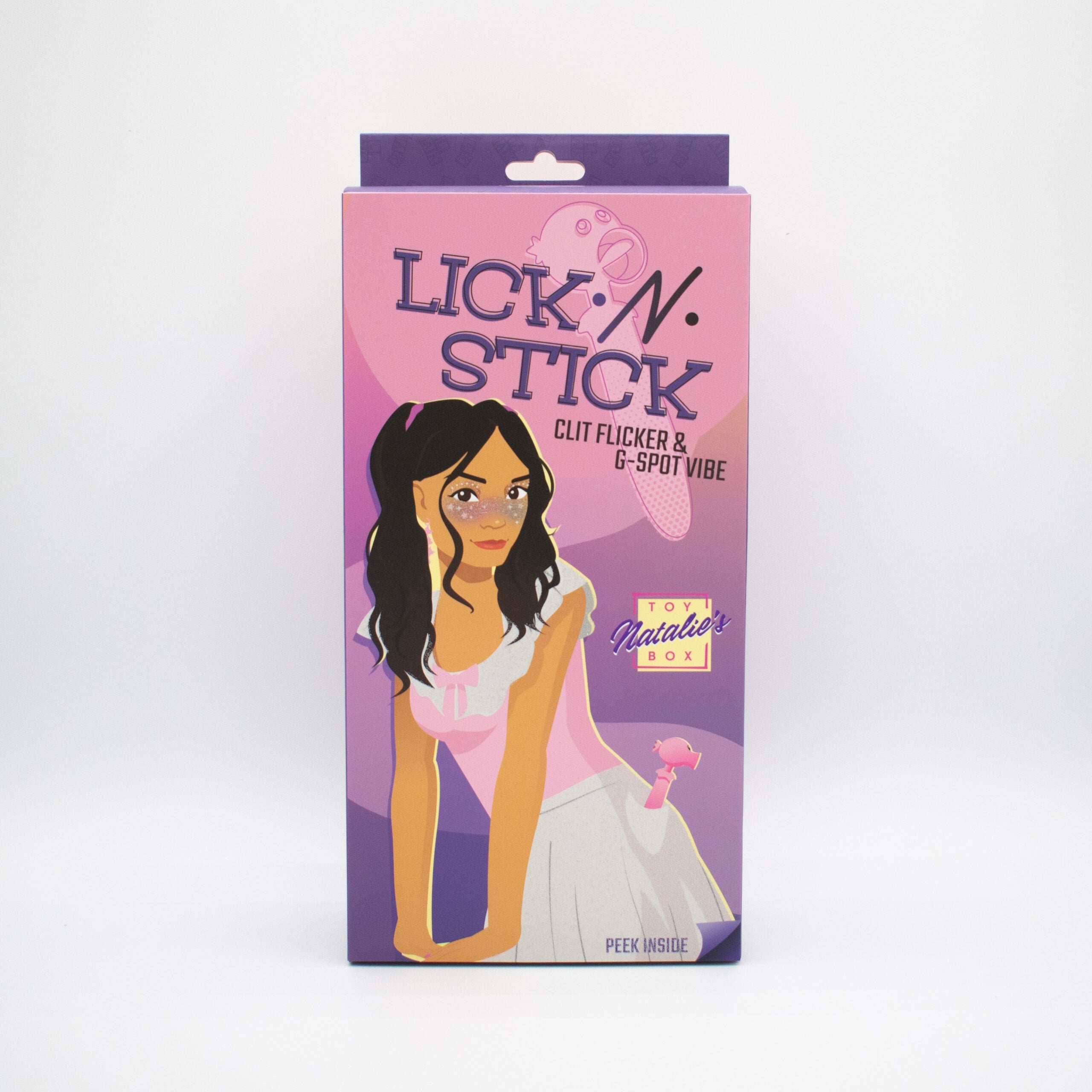 Box for a dual motor G-spot and clitoral tongue flicker toy.