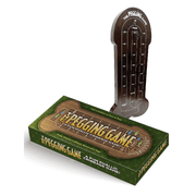 The Pegging Game cribbage board and box, shaped like a penis.