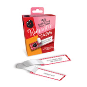 Box of Romantic Tabs with two pull-tab cards showing activities.