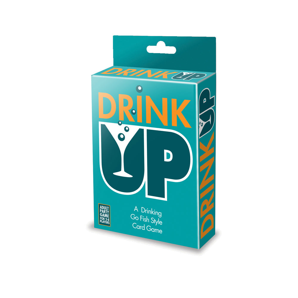Drink Up Go Fish Style drinking card game box.