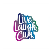 Live Laugh Cum iridescent enamel lapel pin