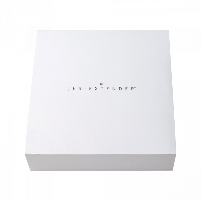 A white box with the Jes-Extender logo.