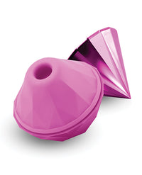 Sugar Pop Jewel pink stimulator showing the air pulse opening