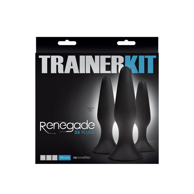 Renegade Anal Trainer Kit with 3 suction cup plugs.