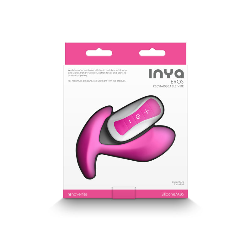 Pink silicone wearable vibrator with remote control.