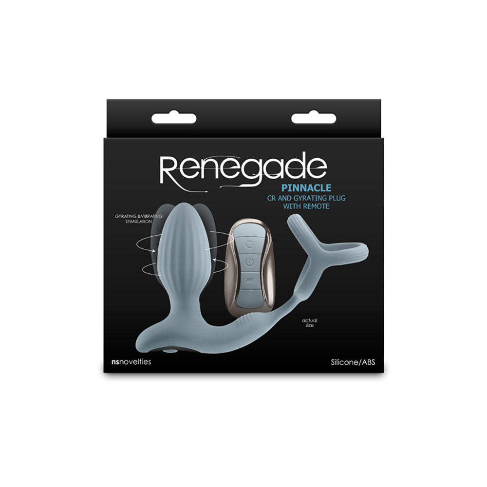 Renegade Pinnacle gyrating anal plug with cock ring and remote.