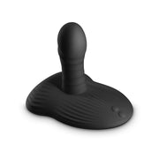 Black app-controlled thrusting and grinding wand with a textured base.