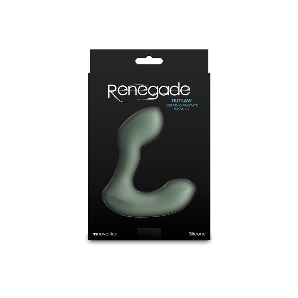 Renegade Outlaw vibrating prostate massager made of silicone.