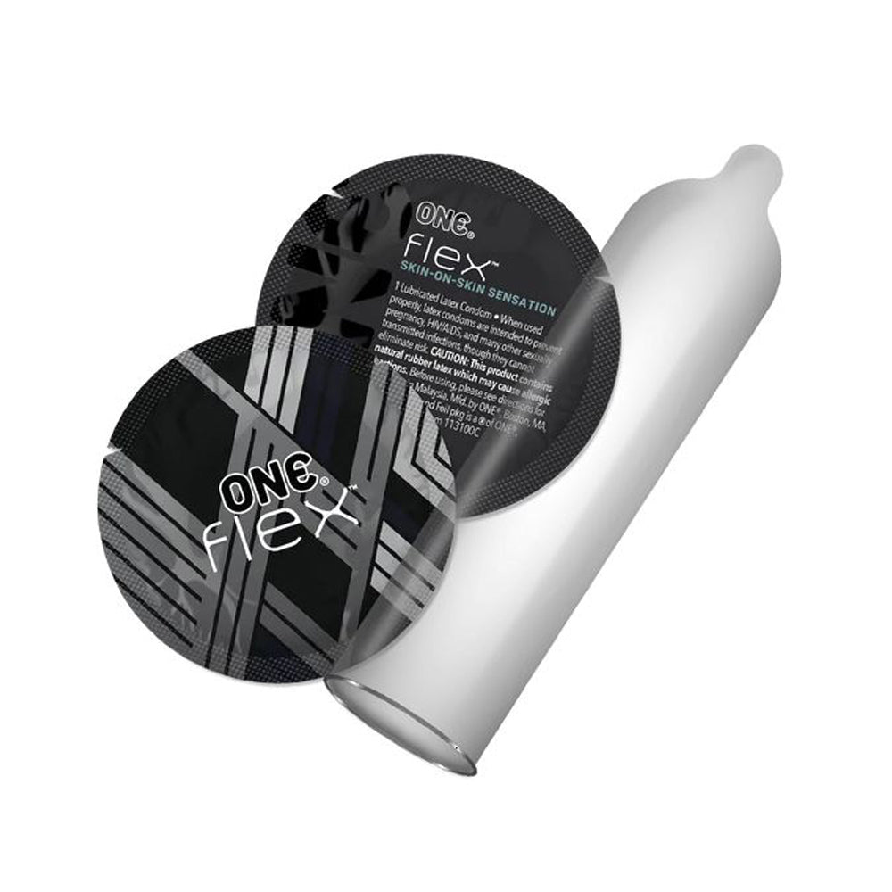 ONE Flex Graphene Latex Condoms, ultra-thin and strong.